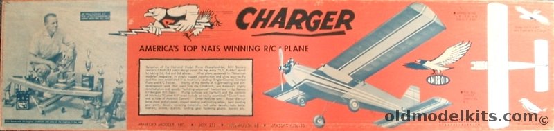 Ambroid Charger by Milt Boone - 48 inch Wingspan RC Balsa Airplane Model, RC-1 plastic model kit